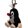 Krtek 7 cm sedeč, plišasti obesek