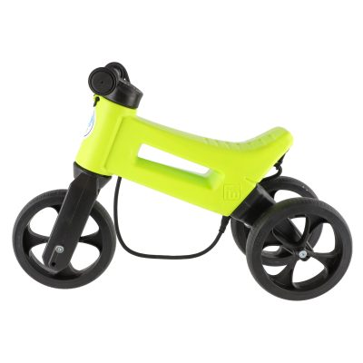 FWRider SuperSport YETTI 3v1 limeta/črna s trakom, smučmi in tihimi kolesi