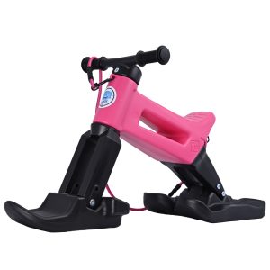 Kolo FWRider SuperSport YETTI 3v1 Pink s trakom, smučmi in tihimi kolesi