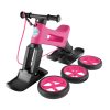 Kolo FWRider SuperSport YETTI 3v1 Pink s trakom, smučmi in tihimi kolesi